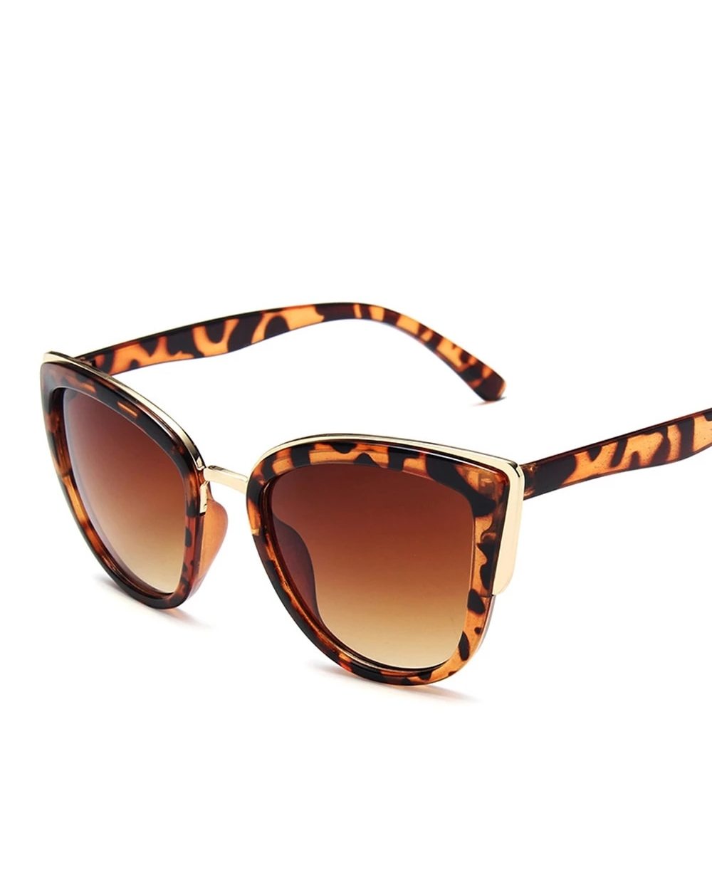 Muselife Cateye Sunglasses Women Vintage Gradient Glasses Retro Cat Eye Sun Glasses Female Eyewear Uv400 front-1