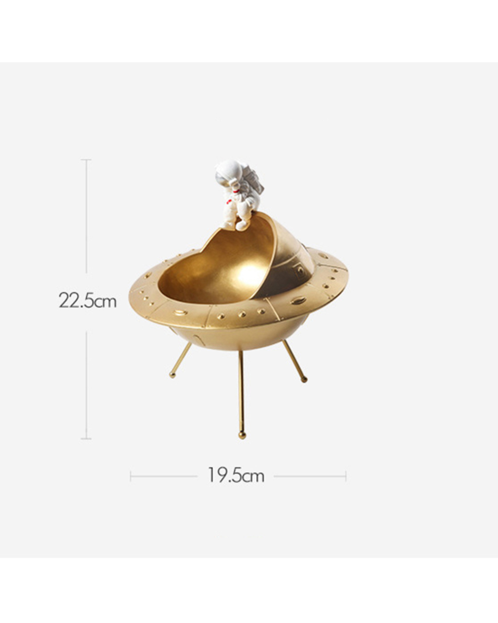 Northeuins Resin Astronaut Storage Figurines Creative Modern Character Statue Miniature Table Statuette Interior Home D front-5
