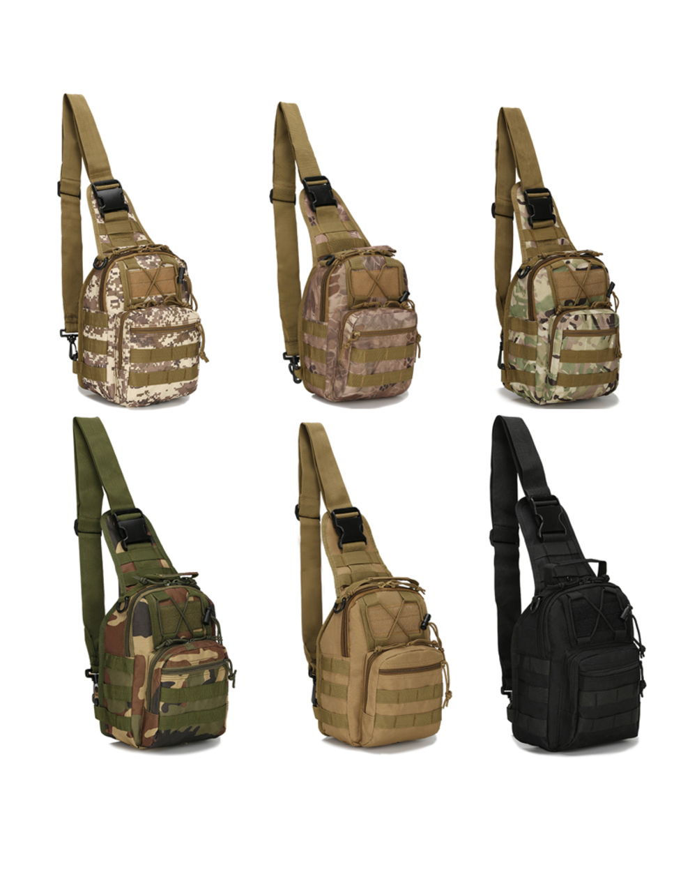 600D Camouflage Military Tactical Clim Backpack Shoulder Camping Hiking Bag Hunting Backpack 10 Colors front-0