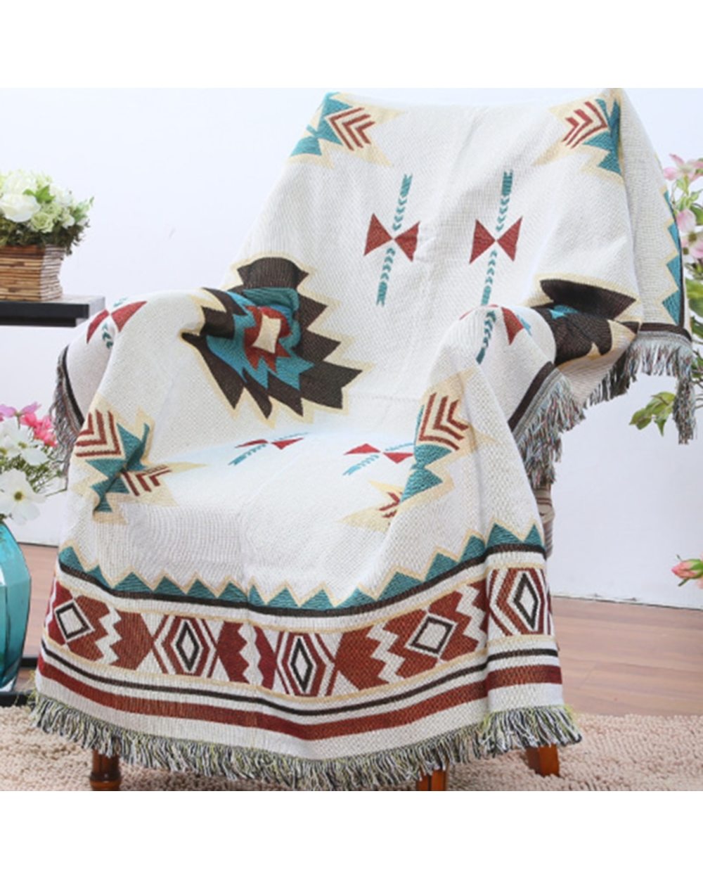 Blanket Leisure Blanket Tapestry Soft Warm Cotton Blanket Spring And Autumn Light Sofa Blanket VG06 front-0
