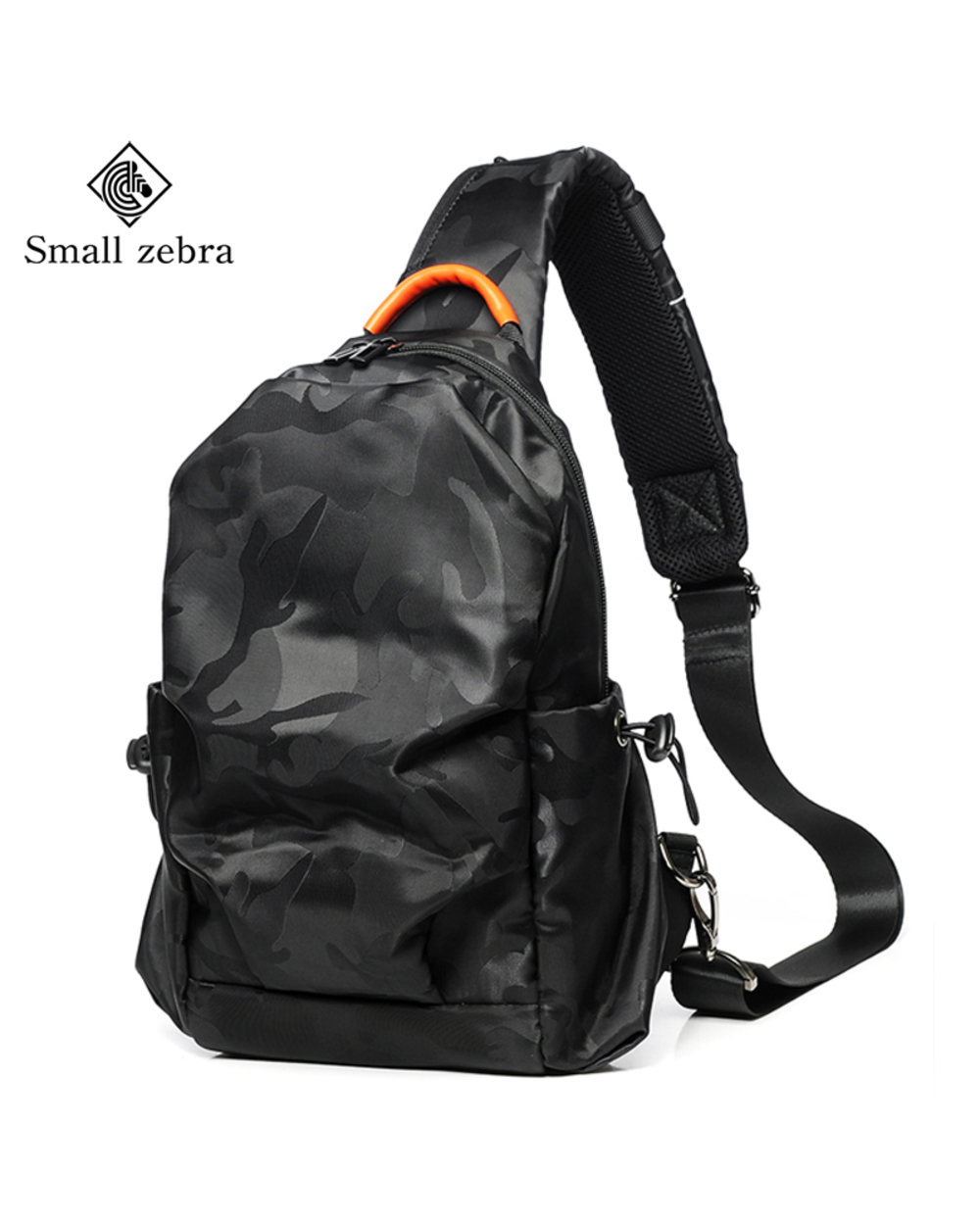 Men Chest Bag Simple Storage Bag Travel Small Camouflage 7.9Inch Ipad E Black Crossbody Shoulder Bag Satchel Hand Bags front-0