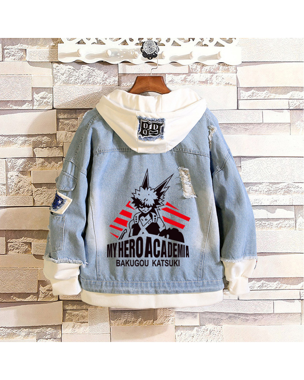Diocos Boku No My Hero Academia Midoriya So Todoroki Cosplay Hoodies Costumes Men Women Denim Jacket Coat For Spring To front-5