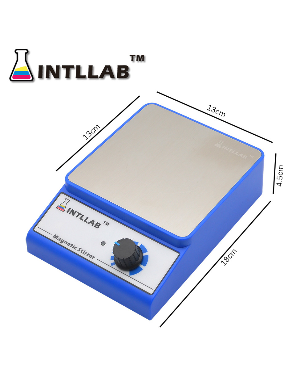 Intllab Magnetic Stirrer Magnetic Mixer With Stir Bar 3000 Rpm Max Stirring Capacity: 3000Ml front-1
