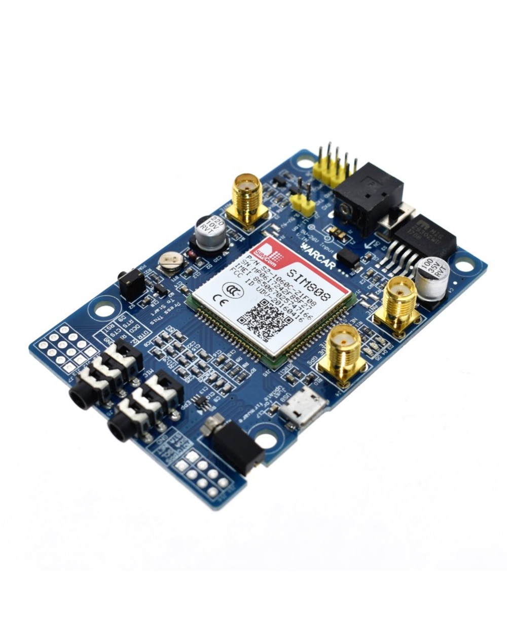 Sim808 Module Gsm Gprs Gps Development Board Ipx Sma With Gps Antenna Raspberry Pi Support 2G 3G 4G Sim Card front-3