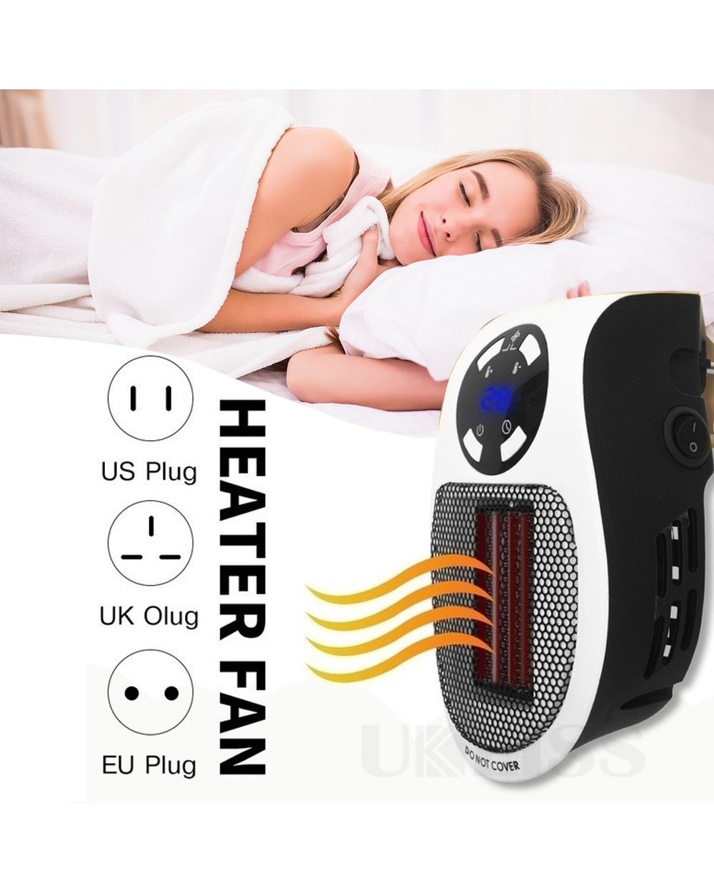 500W Electric Fan Heater For Home Desktop Room Heating Household Wall Heater Portable Heater Stove Radiator Hand Warmer front-5