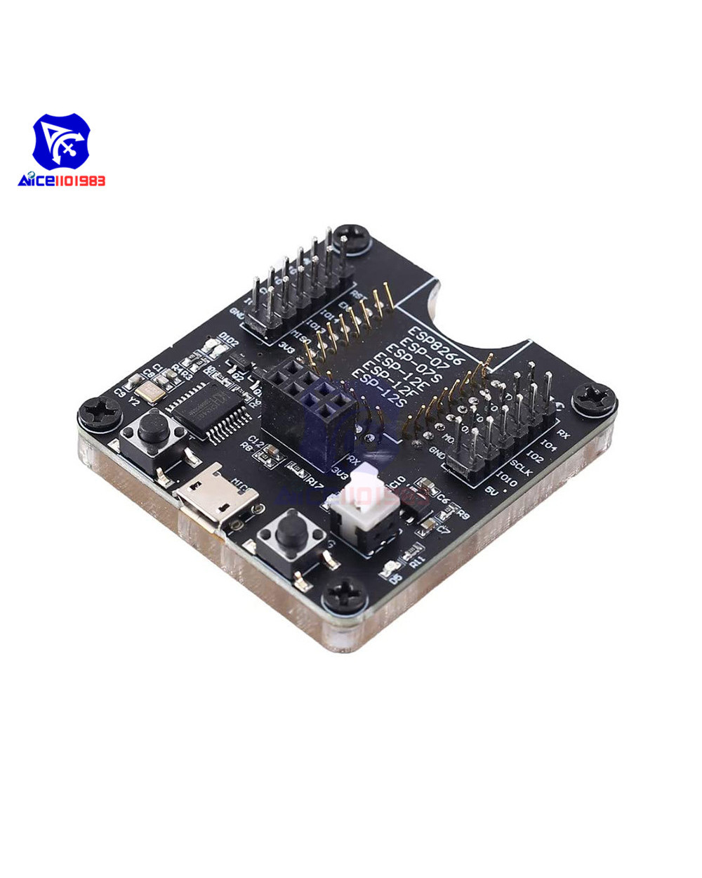 Diymore Esp-Wroom-32 Esp8266 Burning Fixture Development Board Esp-01/01S/07/07S/12E/12F/12S/18T Easy Programer For Ard front-0