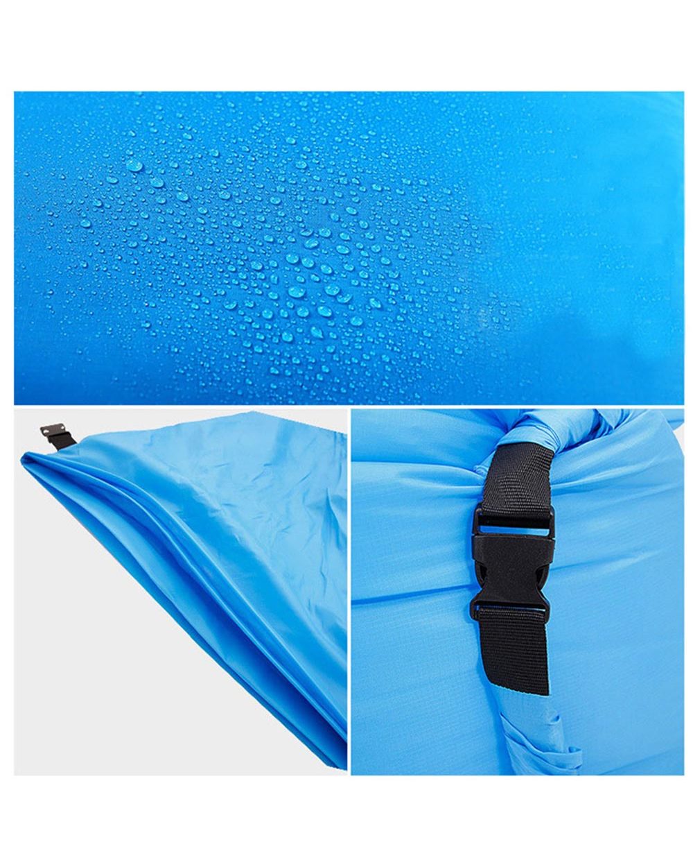 Outdoor Camping Iatable Sofa Mat Lazy Bag 3 Season Ultralight Beach Sleeping Air Bed Lounger Sports Camping Travel front-5