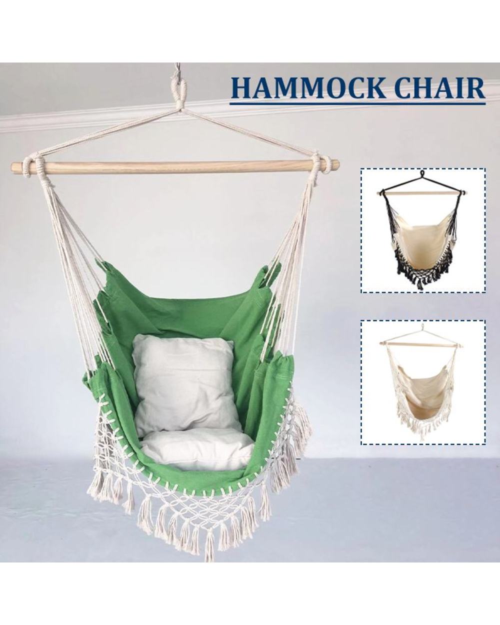 Home Garden Hanging Hammock Chair front-0