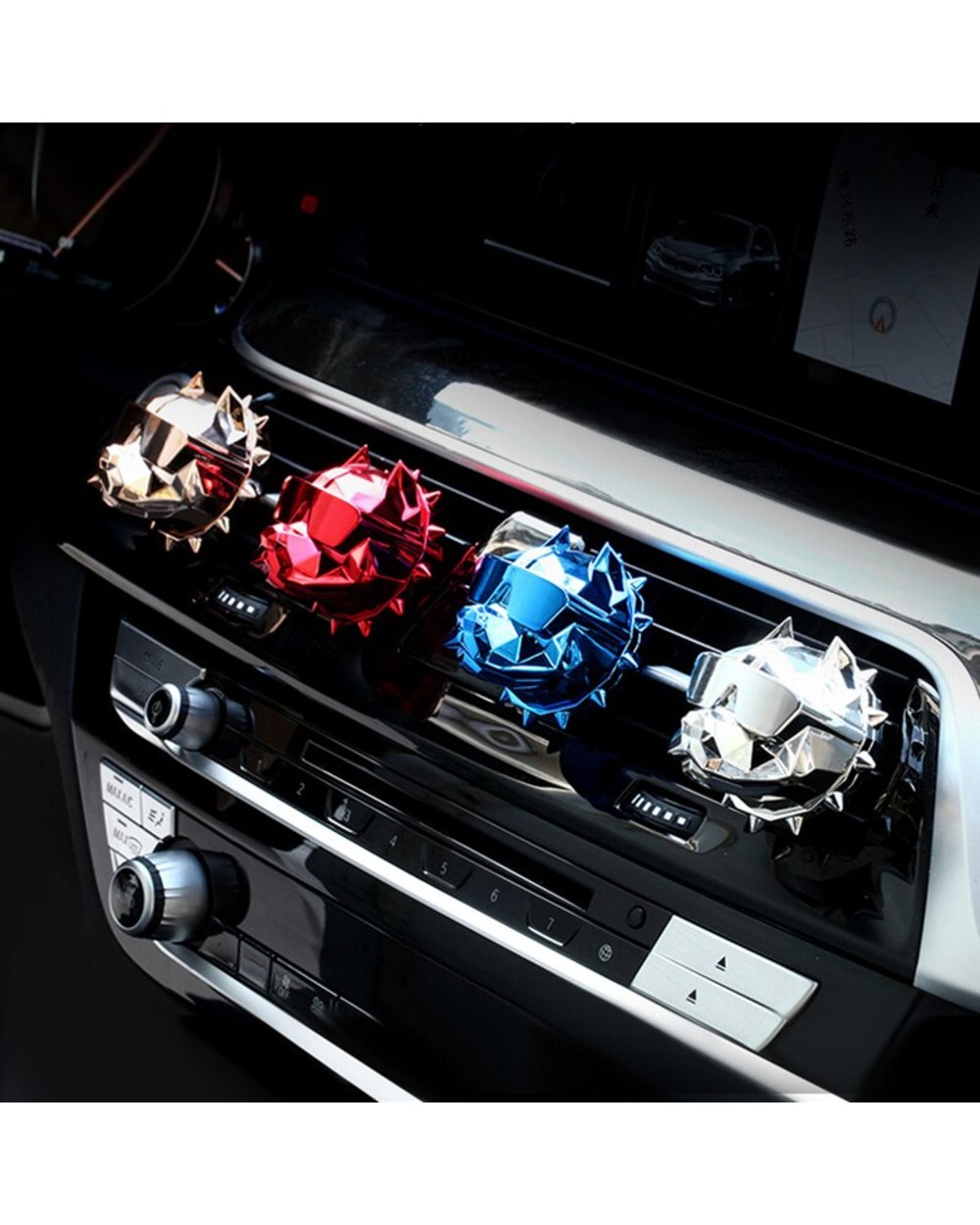 Fashion Bulldog Car Air Freshener Solid Perfume Aroma front-4