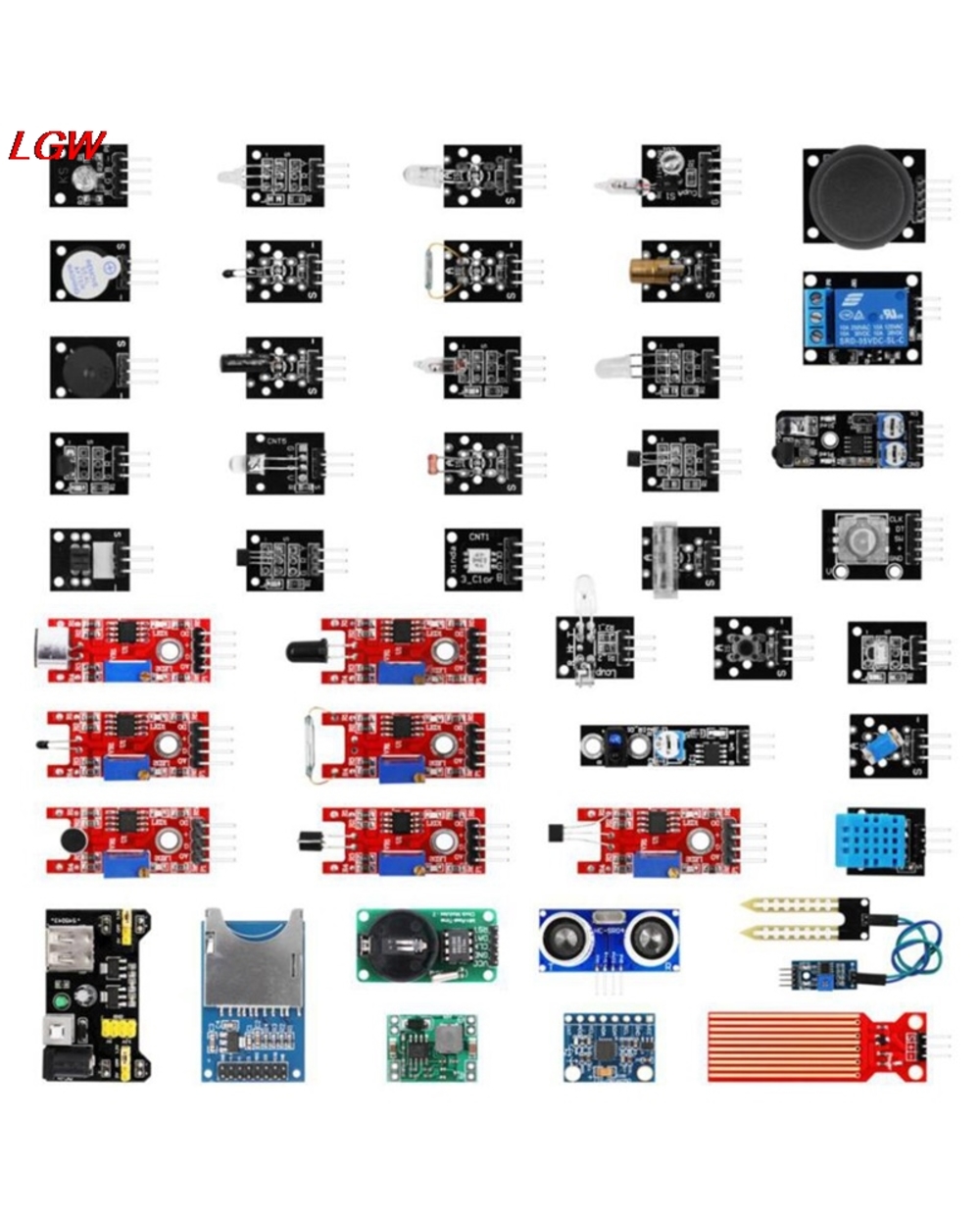 Updated 45 In 1 Sensor Modul Starter Kit For Arduino Upgrade 37 In 1 Sensor Kit front-1