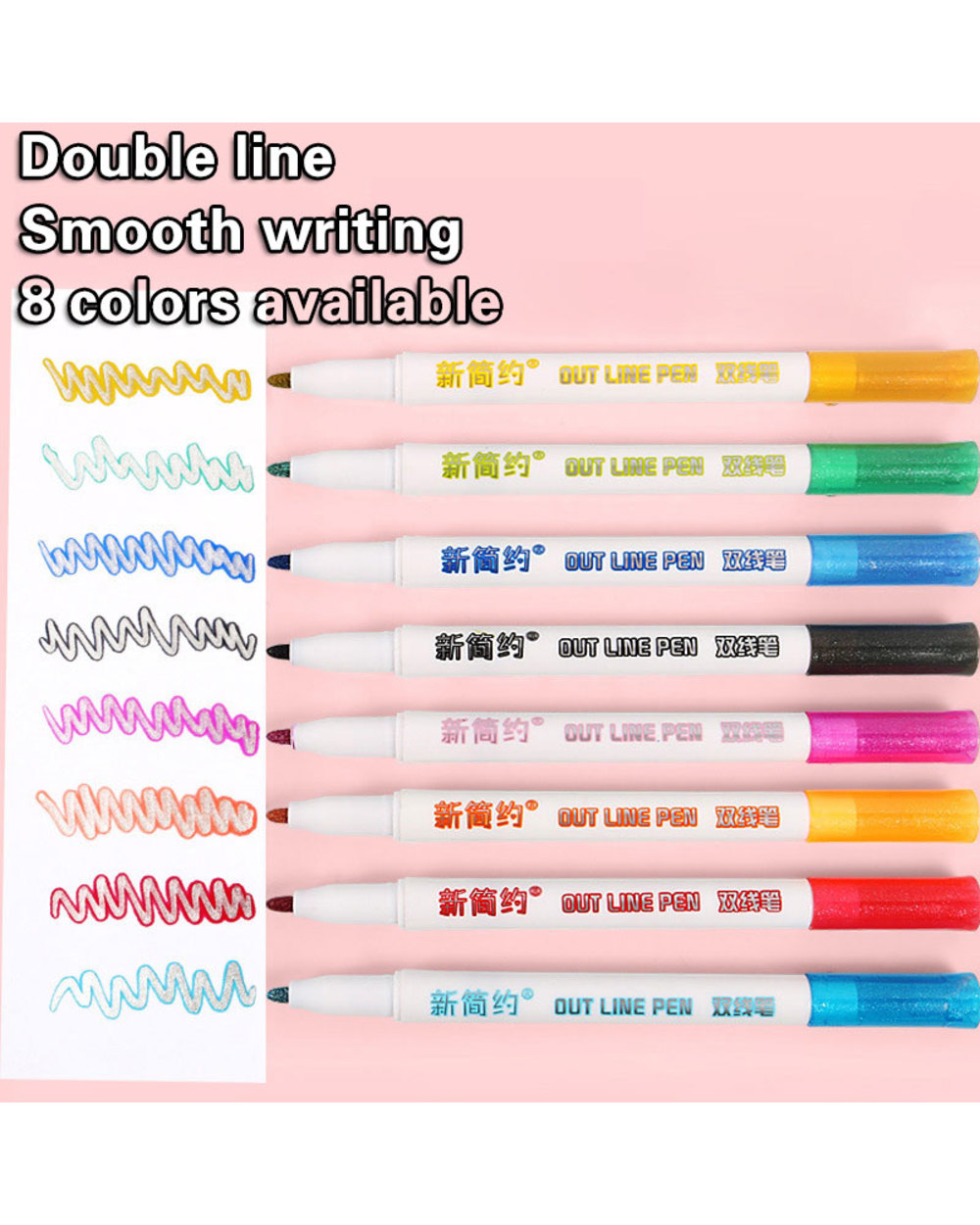 12 Pcs/Set Art Sketching Markers Drawing Watercolor Set Double Line Highlighter Paint Brush Pen School Supplies Station front-0