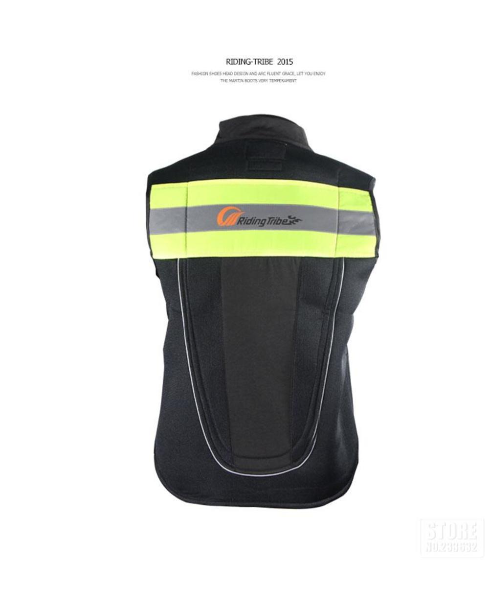 Riding Tribe Reflective Desgin Waistcoat Clothing Off-Road Racing Vest Motorcycle Touring Night Riding biker jacket front-1