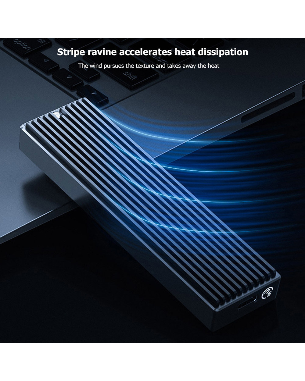M.2 Nvme Enclosure Usb C Gen2 10Gbps Pcie Ssd Case M2 Sata Ngff Usb Case 10Gbps Ssd Box For 2230/2242/2260/2280 Ssd front-5