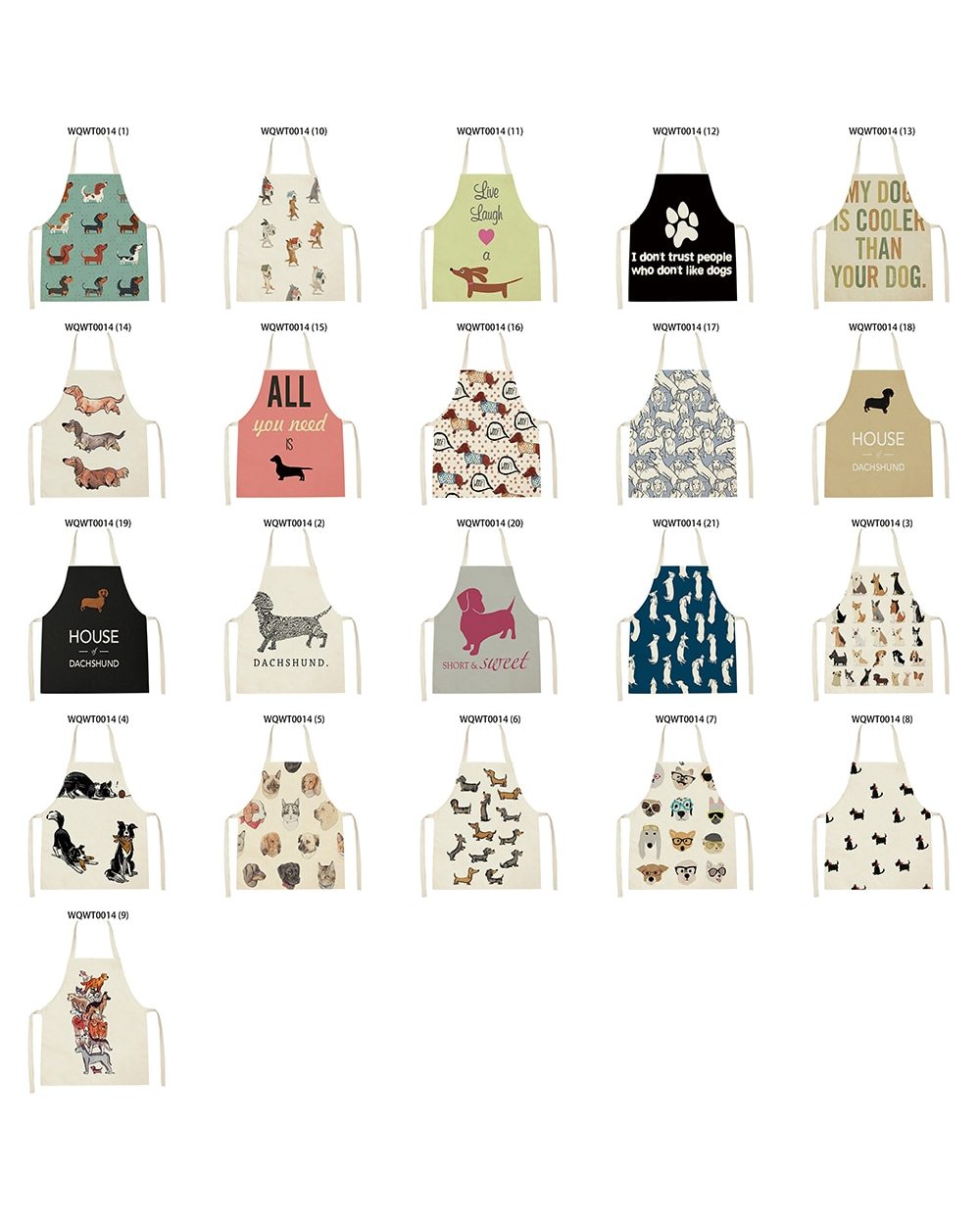 Kitchen Aprons for Women Linen Bibs Household Cleaning Apron Home Waterproof Chefs Cooking Baking Apron for Child front-4