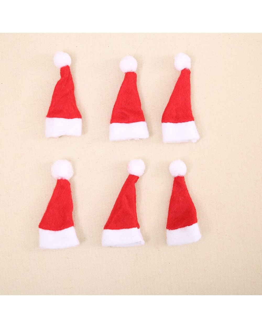 Sets Mini Santa Claus Hat Christmas Xmas Holiday Lollipop Top Topper Cover for Festival Christmas Decoration front-4