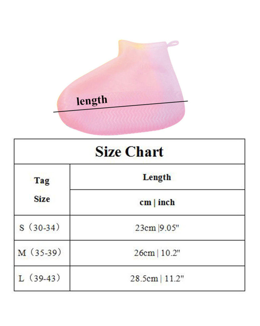 Boots Non-slip Waterproof Shoe Cover Silicone Material Unisex Shoes Protectors Rain Boots for Indoor Outdoor front-5