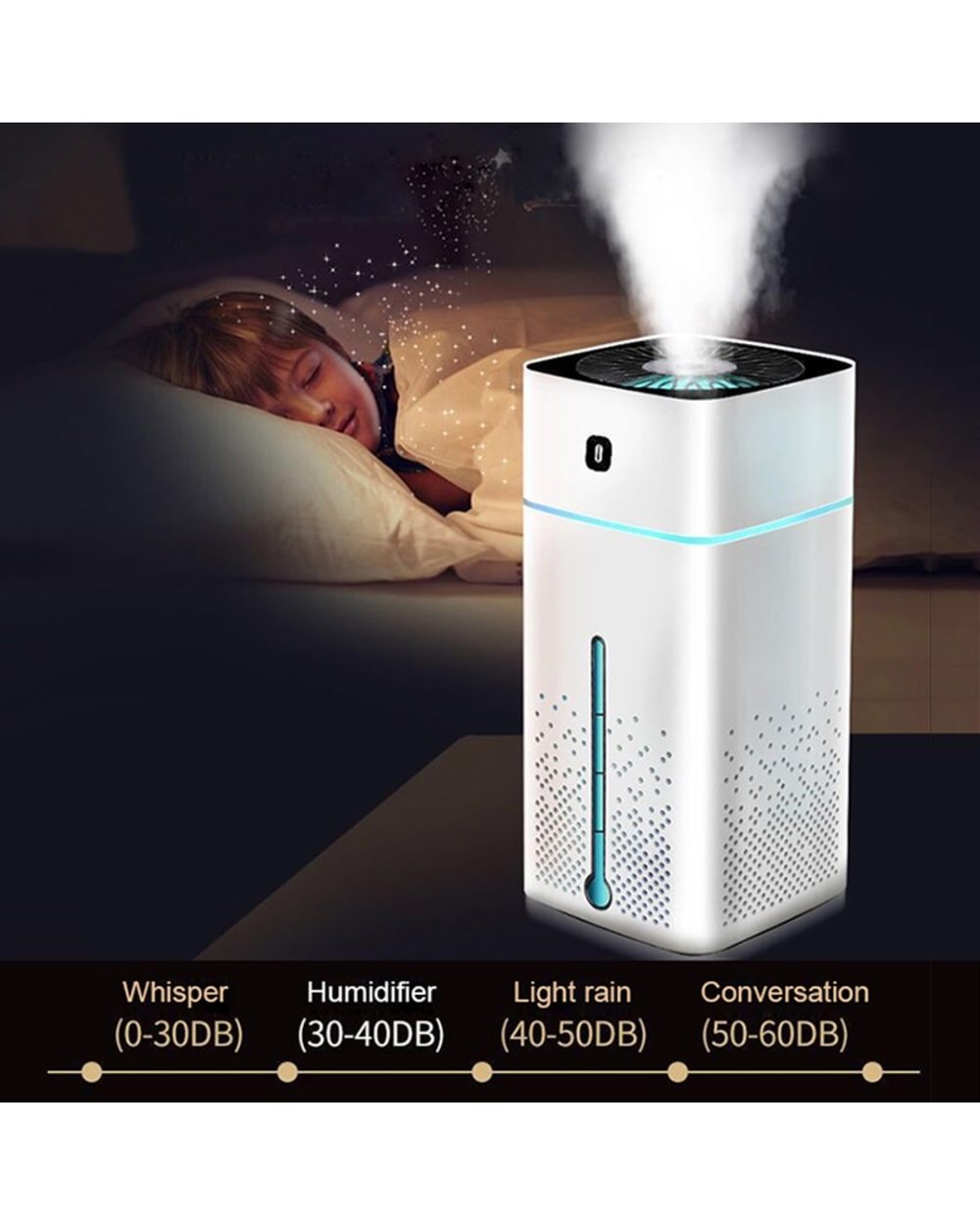 Ultrasonic Air Humidifier Diffuser Cool Mist Maker Home Purifier front-1