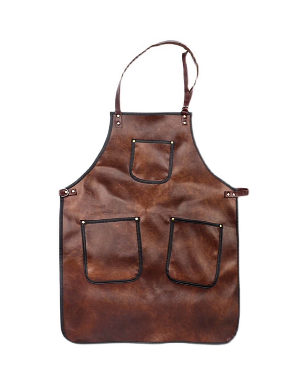 Premium Quality Pu Leather Hairdressing Barber Apron Work Apron Restaurant Bar Shop Cafes Studios Uniform front-4