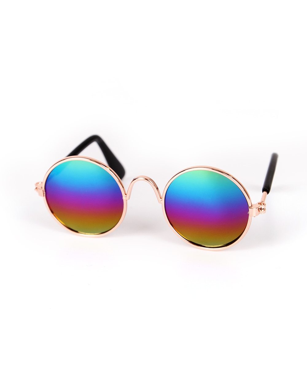 Vintage Round mainecoon Cat Sunglasses Reflection Eyewear Glasses Kitten Cat Dog Accessories for Dog front-3