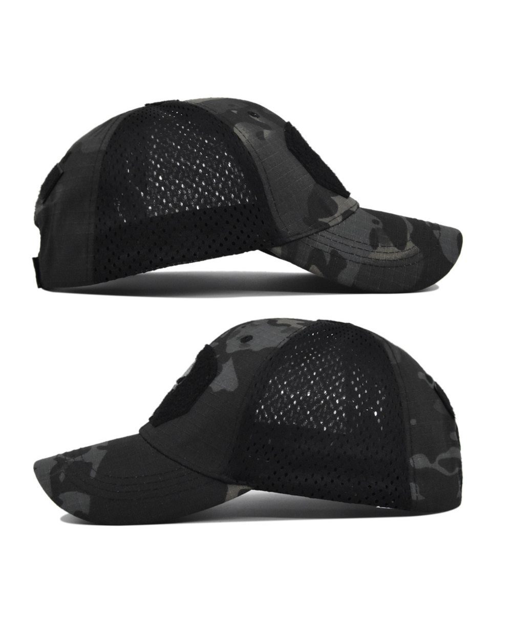 Tactical Military Baseball Caps Multicolor Camouflage Breathable Sun Visor Mesh Outdoor Hunting Hiking Skeleton Snapbac front-4