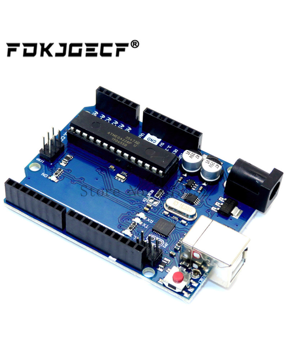 For Uno R3 Official Atmega16u2+Mega328p Chip For Arduino Uno R3 Development Board + Usb Cable front-1