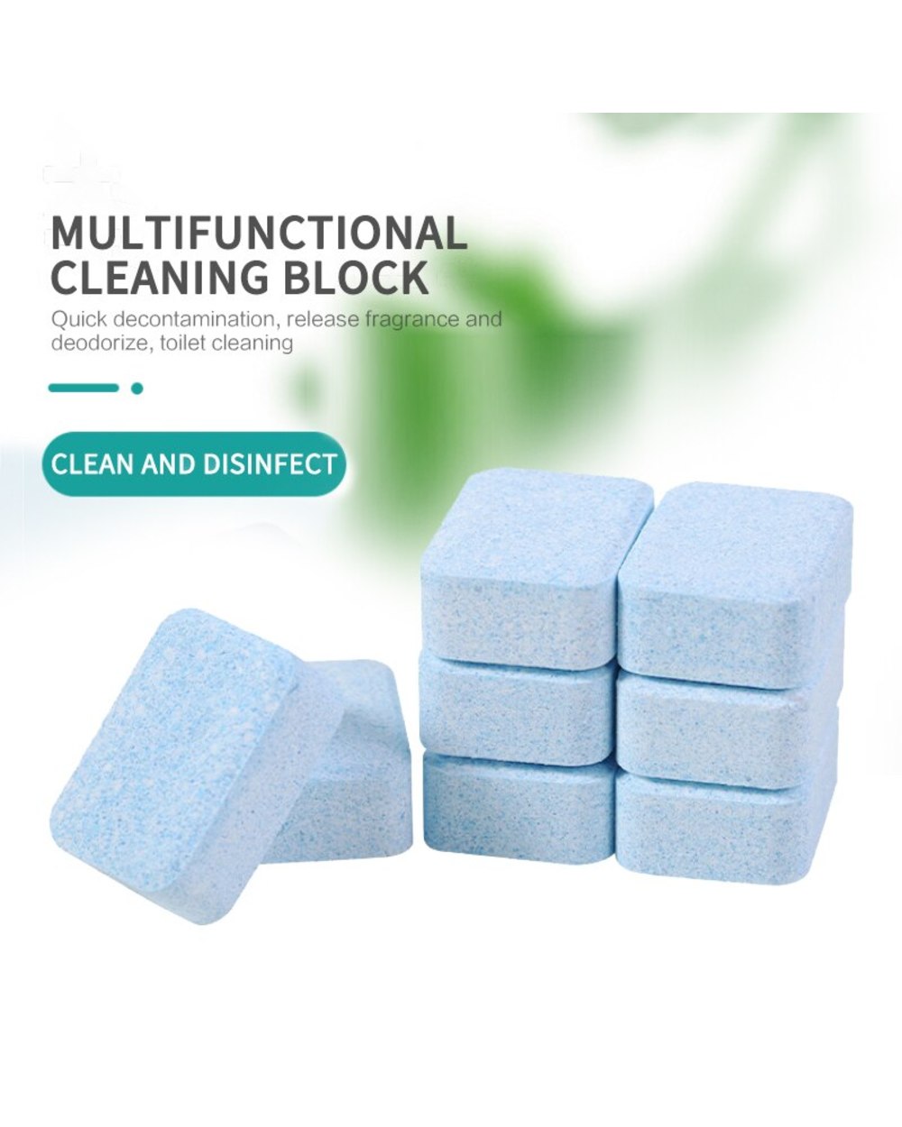 Automatic Toilet Bowl Cleaner Effervescent Tablet for Toilet Fast Remover Urine Stain Deodorant Yellow Dirt front-1