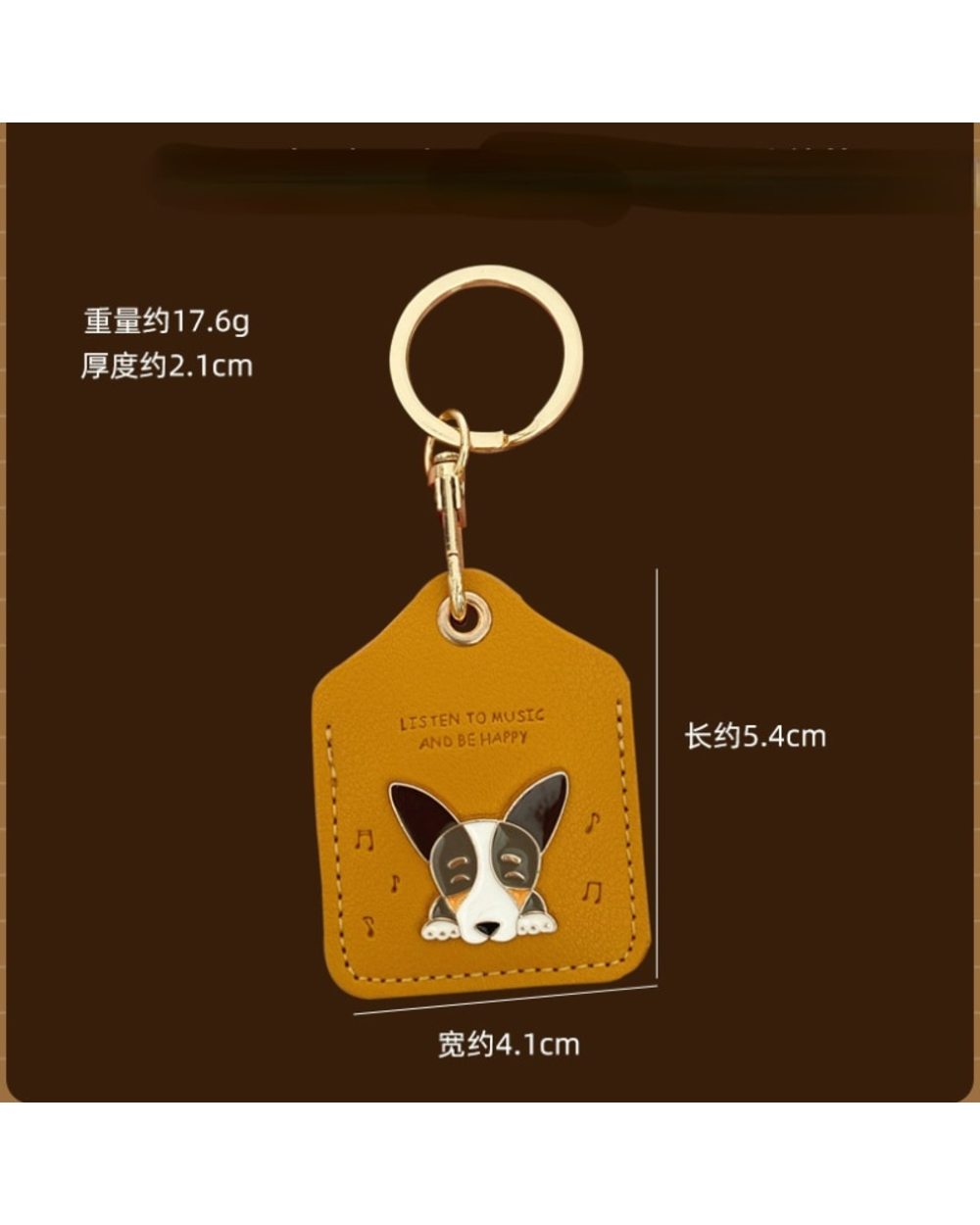 Cartoon Corgi Dog Card Cover Keychain Bag Corgi Dog Pendant Creative Gift front-4
