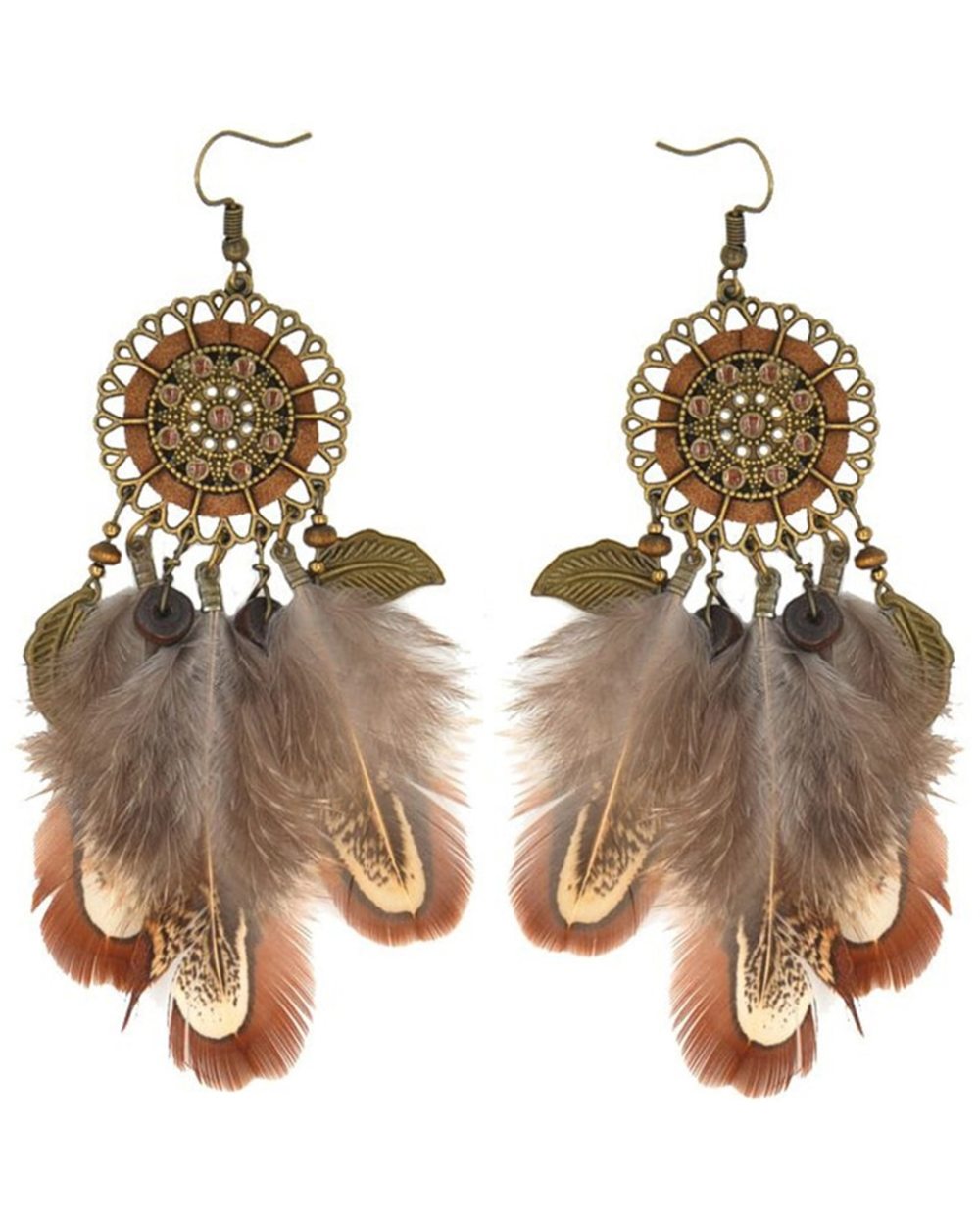 Bohemia Earring For Women Long Feather Tassels Earrings Jewelry front-0