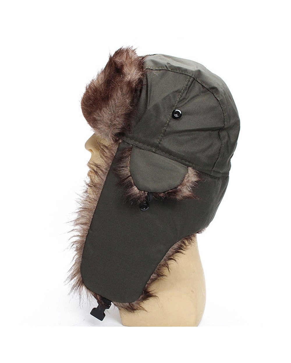 Winter Hat Keep Warm Unisex Winter Trapper Aviator Trooper Earflap 2022 Russian Ski Hat Fur Bomber Faux Fur Fashionable front-4