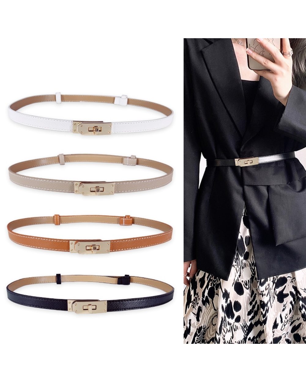 Adjustable Luxury Belts For Women High Quality Female Waist Easy Belt Long Corset Cummerbunds H Ceinture Femme Waistban front-1