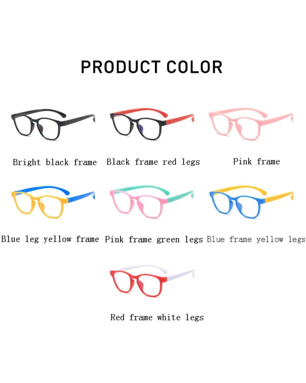 Zilead Classic Anti-Blue Light Kids Glasses Frame Fashion Computer Boys Girls Blue Light Glasses Flat Optical Eye Glass front-5
