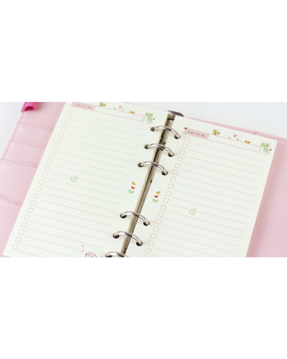 Sharkbang A5/A6 Pu Macaroon Loose-Leaf Cover Binder Dairy Notebooks Hard Cover Refill Journal Travelers Leather Noteboo front-4