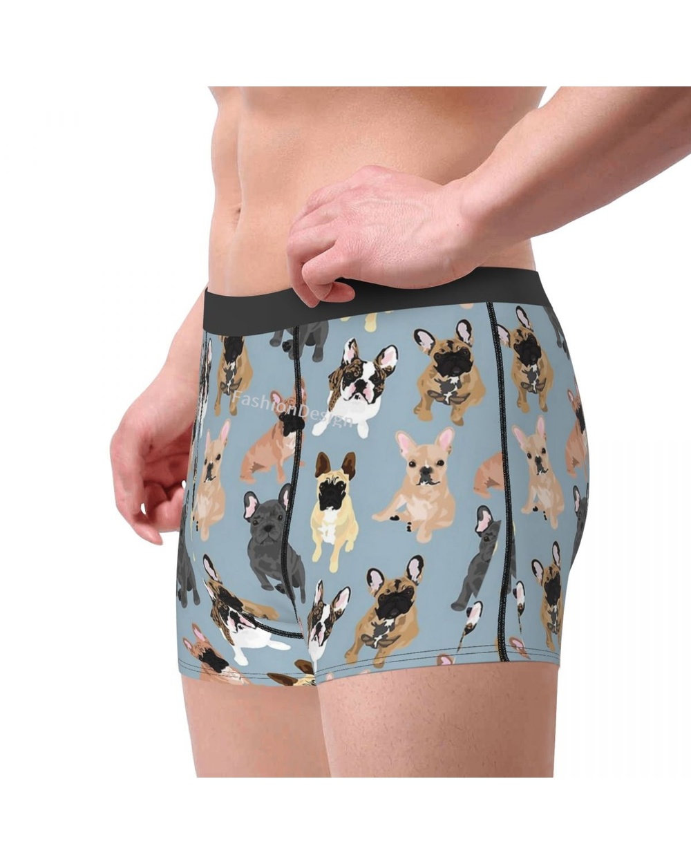 French Bulldog Frenchie Underpants Homme Panties Man Underwear Shorts Boxer Briefs front-1