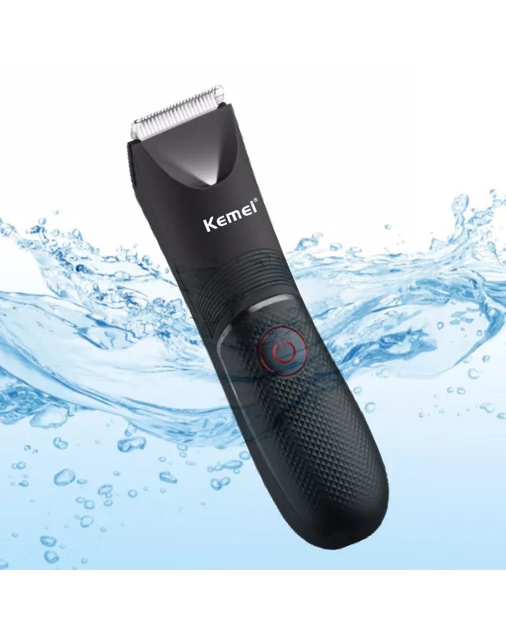 Kemei Groin Area Hair Trimmer Lawn Mower Ceramic Blade Waterproof Wet Dry Clippers Pubic Armpit Body Hair Ultimate Hygi front-5