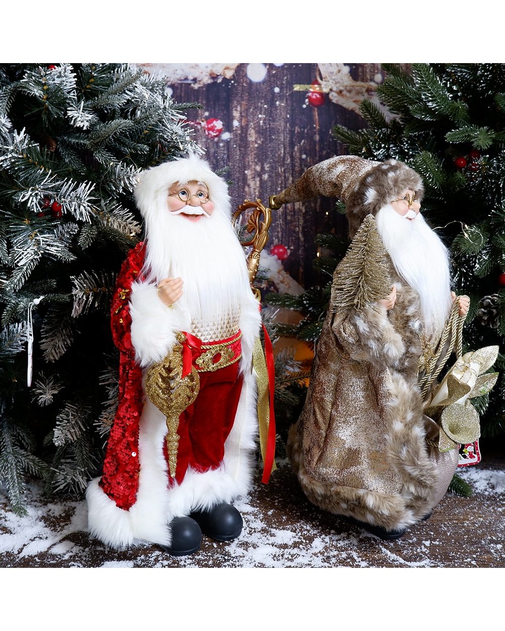 New Year 2022 Christmas Decorations For Home Santa Claus Doll Children gifts Christmas Xmas Tree Ornaments Navidad front-3