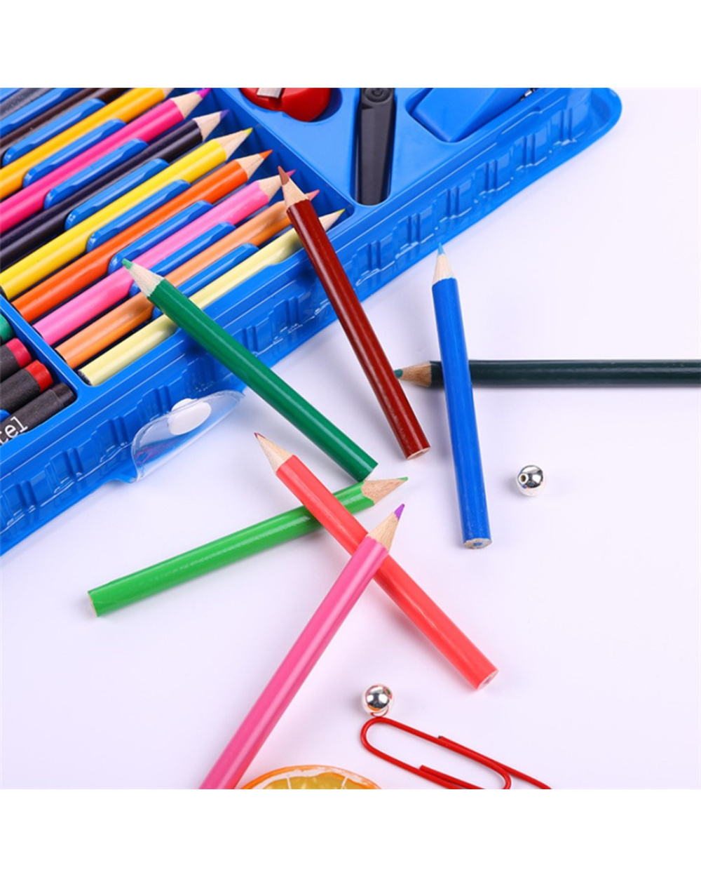 150 Pcs Kids Art Set Children Drawing Set Water Color Pen Crayon Oil Pastel Painting Drawing Tool Art Supplies Statione front-4