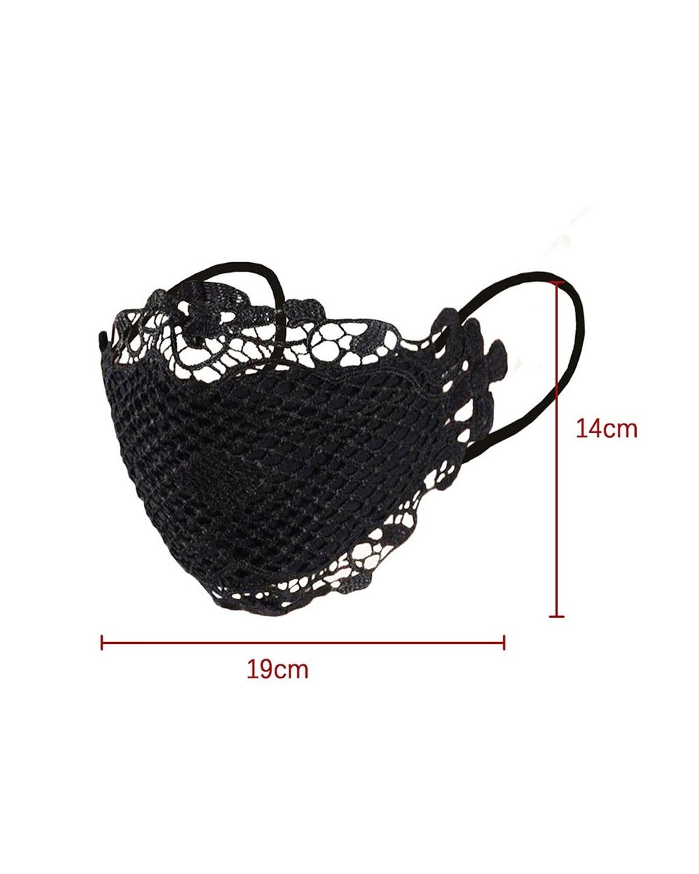 Breathable Lace Face Mask front-4
