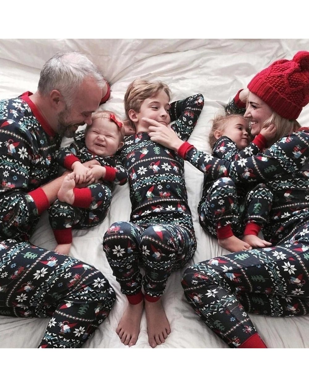 2021 Aldult Christmas Pajamas and Christmas Pajamas for Kids Print Sleepwear Family Matching Christmas Pajamas Sets front-0