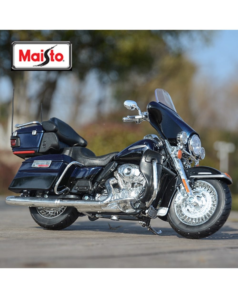 Electra Glide Ultra Limited Die Cast Vehicles Collectible Hobbies Motorcycle Model Toys front-2