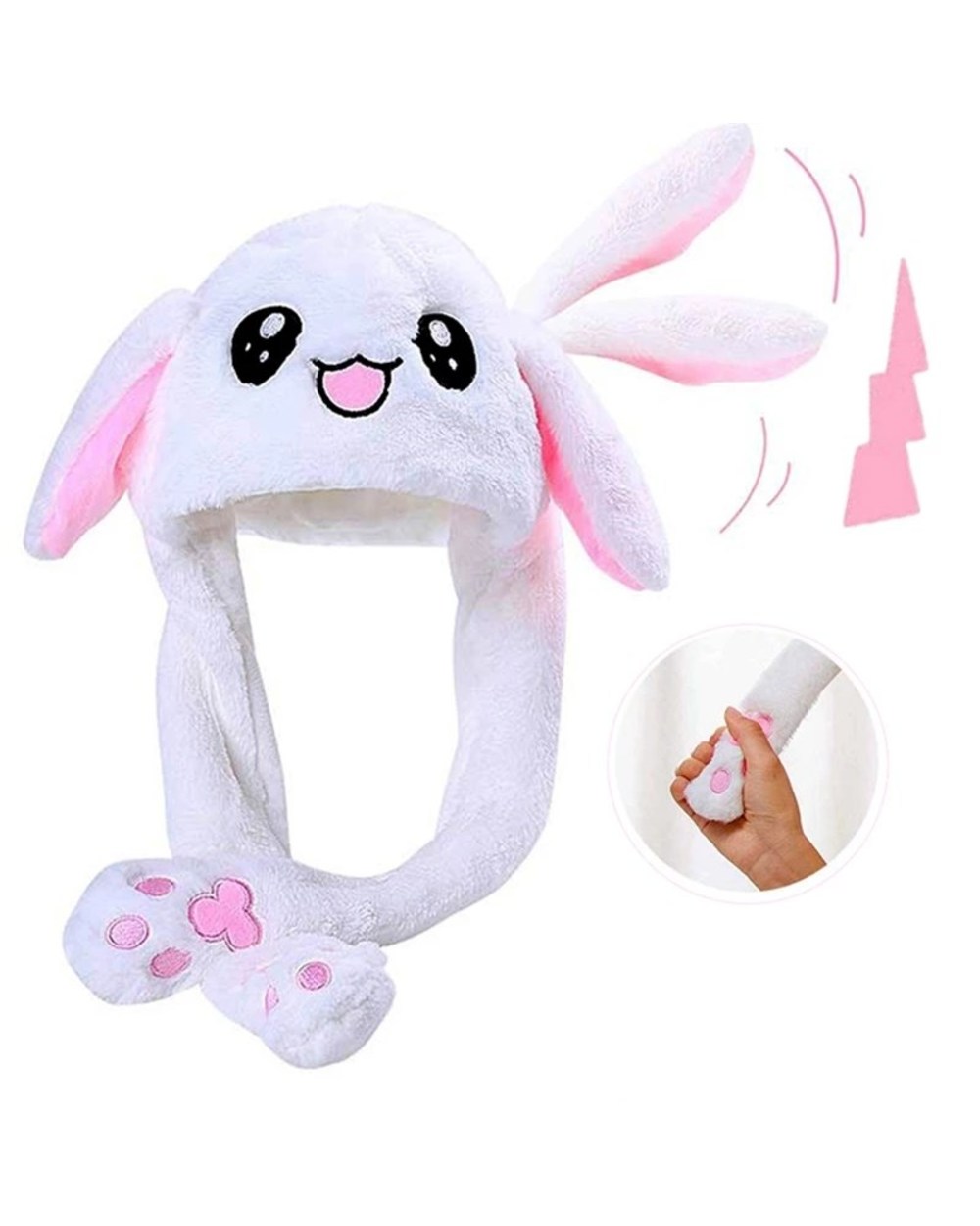 Rabbit Ear Hat Super Plus Velvet Thick Version Warm Entertainment Hat Warm Hat Kids Gift Boy Girl Gift Hat Birthday Gif front-0