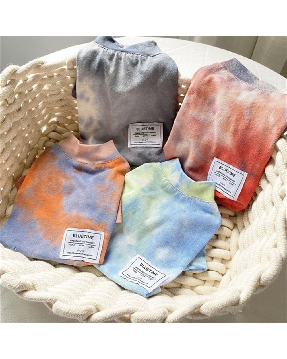 Tie Dye Small For Dogs T-shirt Fashion Pet Cats Shirt Vests front-5
