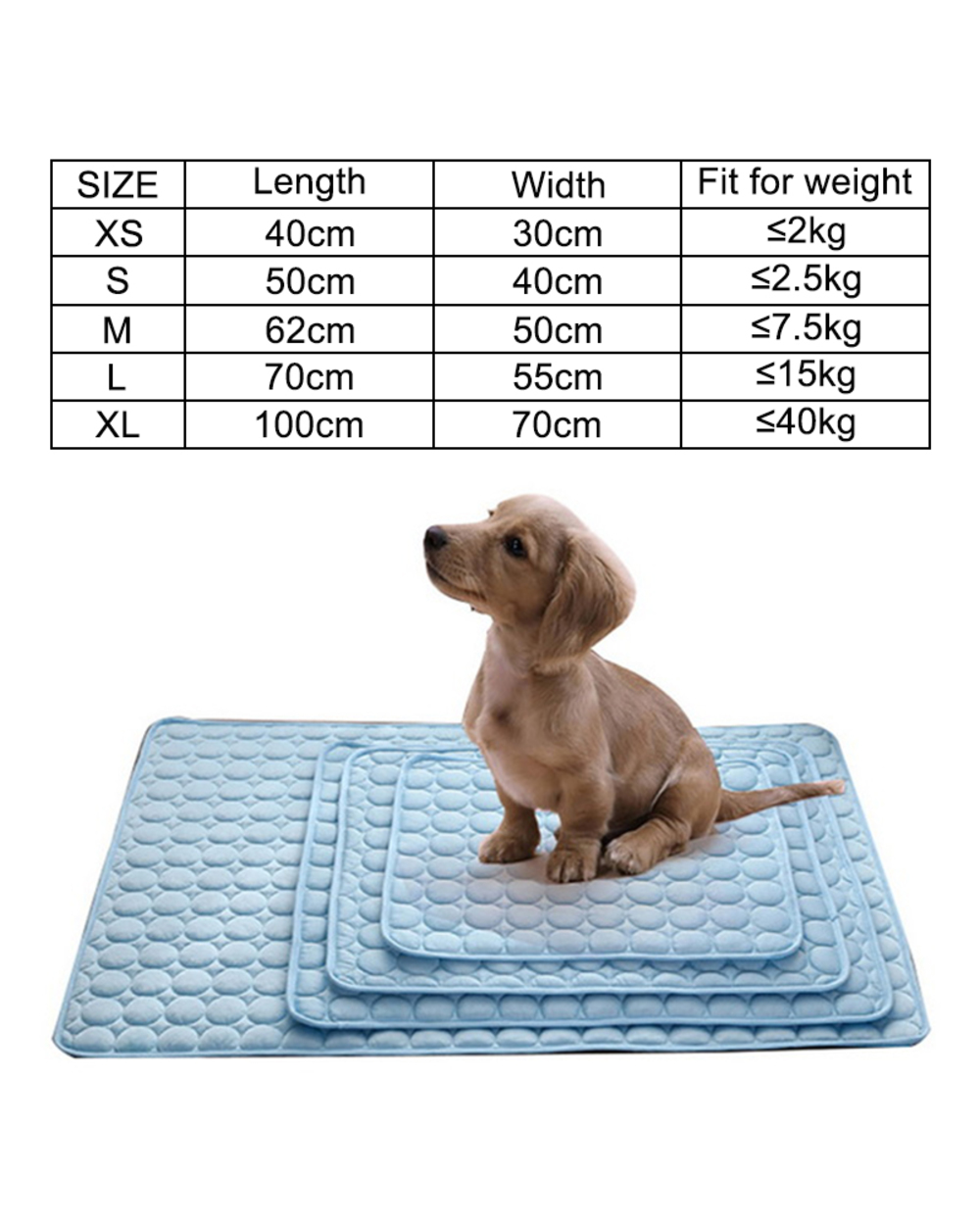 Pet Cooling Summer Pad Mat For Dogs Cat Blanket front-1