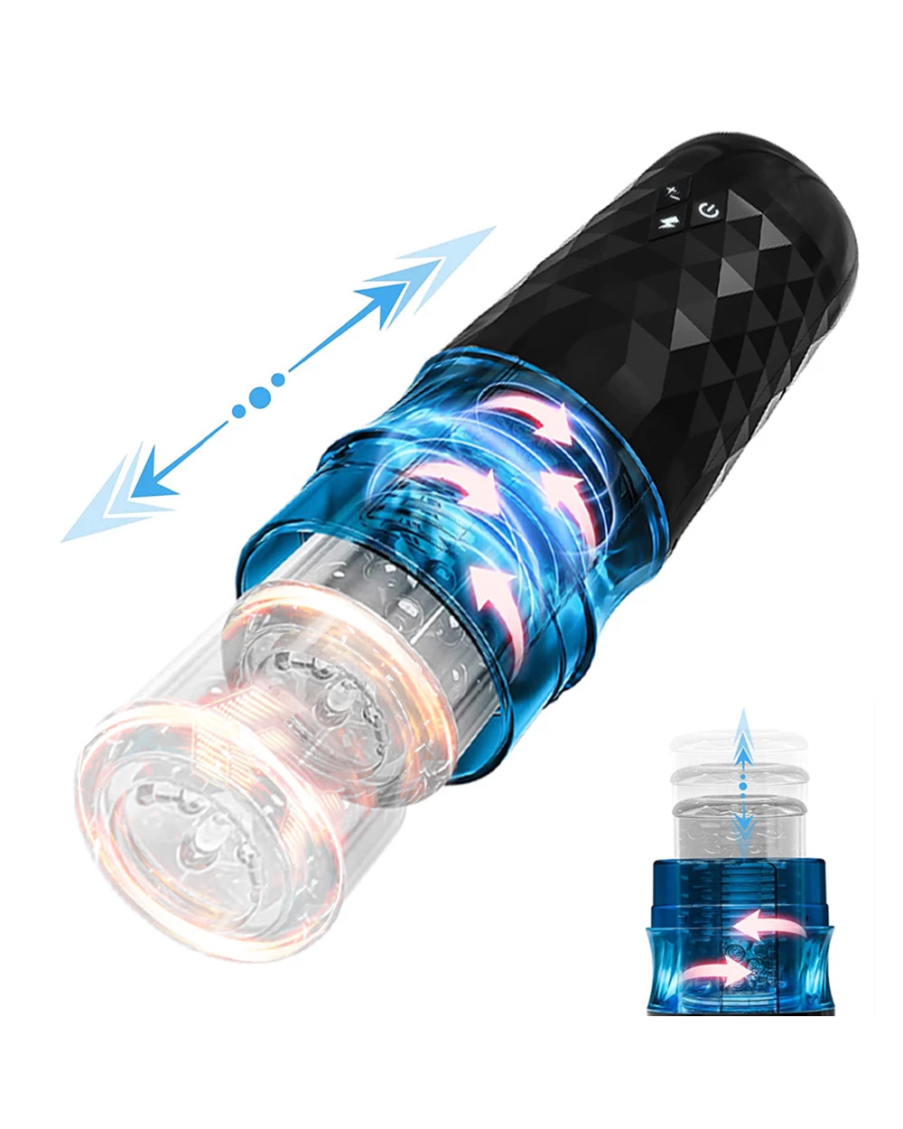 Realistic Textured Automatic Male Masturbation cup front-0