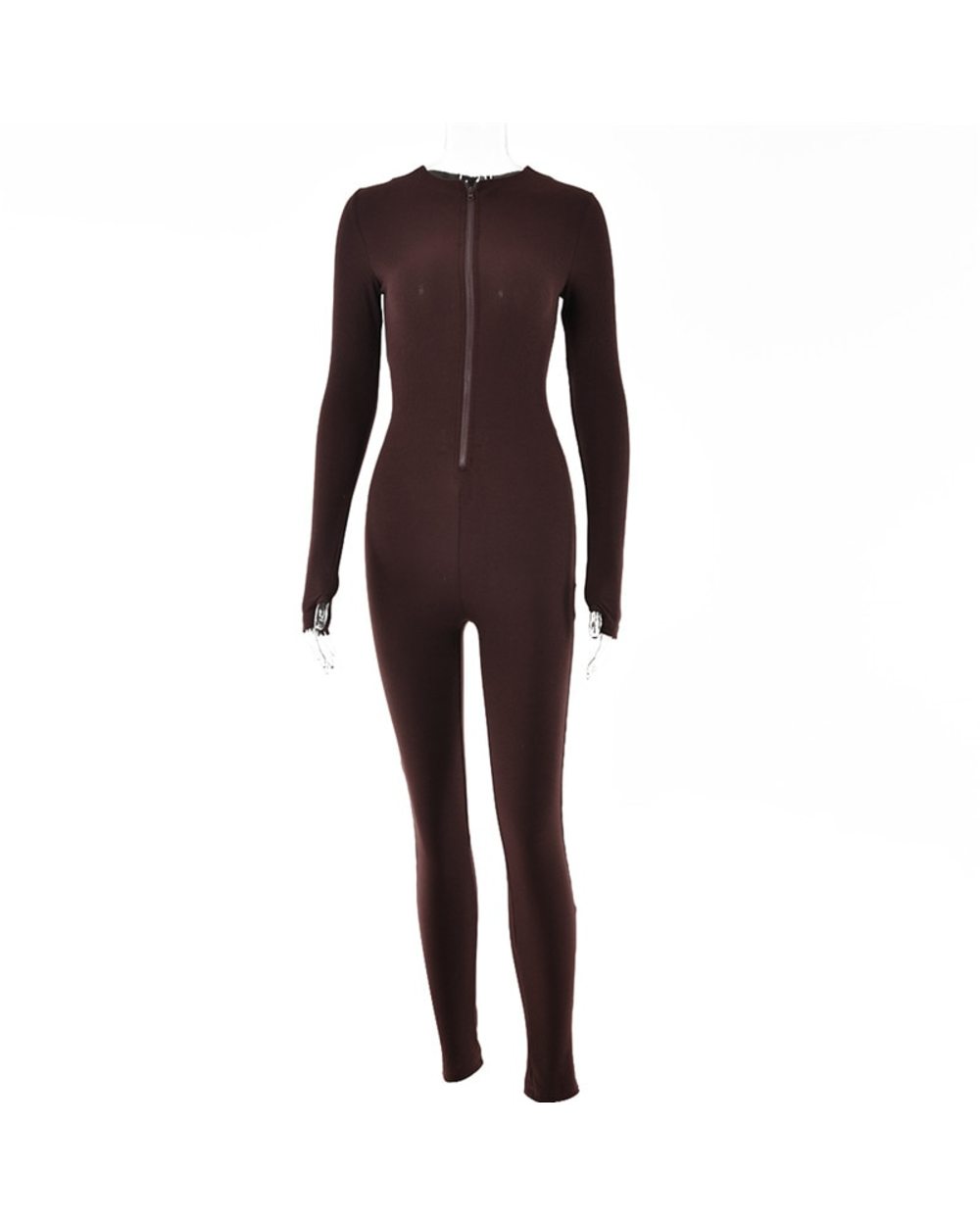 One-Piece Jumpsuit Women Winter Outfits 2022 Zipper Sexy Jumpsuits Femme Fitness Sport Clothing front-5