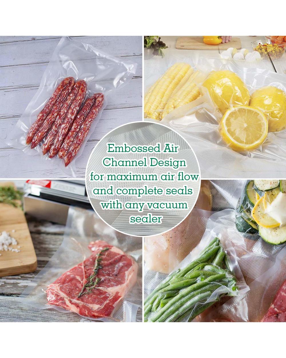 5 Rolls/ 2 Rolls Lot Kitchen Food Vacuum Bag Storage Bags For Vacuum Sealer Food Keep 12+15+20+25+28Cm front-4