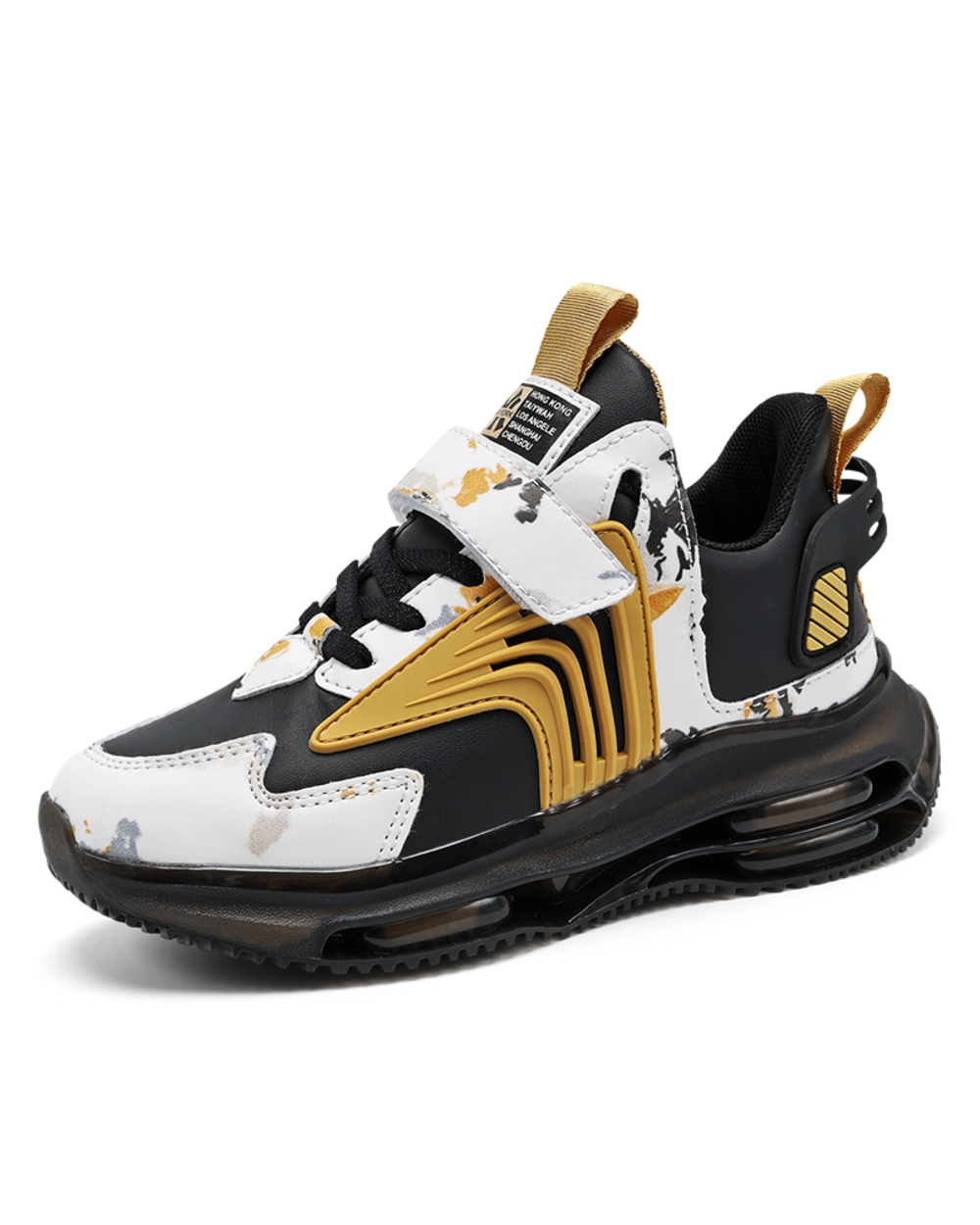 Boys Basketball Shoes High Quality Top Soft Non-Slip Kids Sneakers Thick Sole Children Sport Shoes Outdoor Boy Trainer front-0