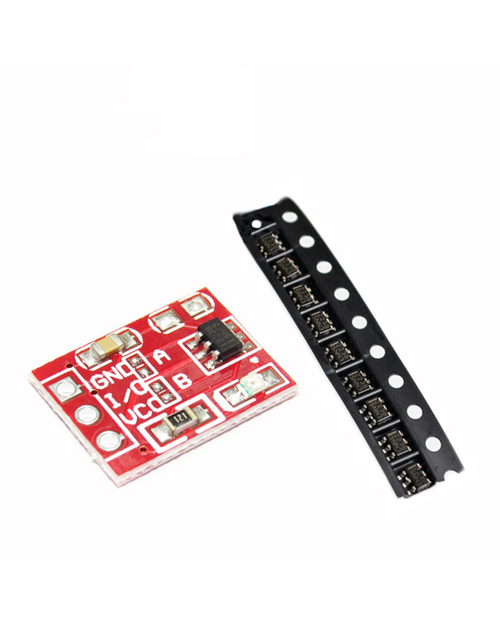 Electronic Components Chip Sot23-6 1 Key Touch Pad Detector Ttp223-Ba6 For Touch Button Switch Capacitive Sensor Module front-0