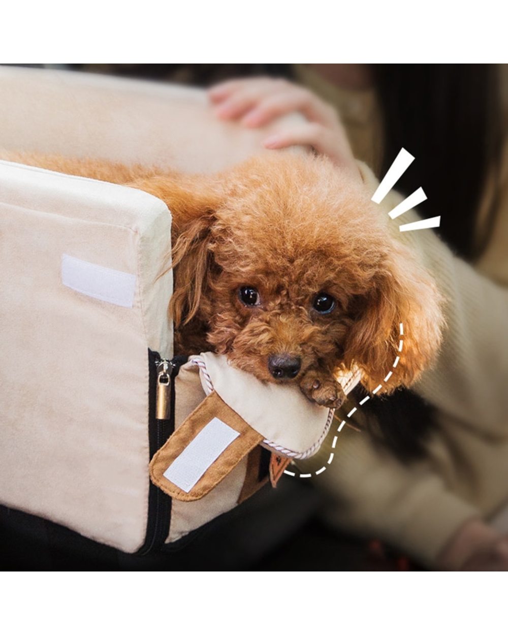 Portable Car Safety Pet Seat Cat Dog Bed Travel Central Control front-3