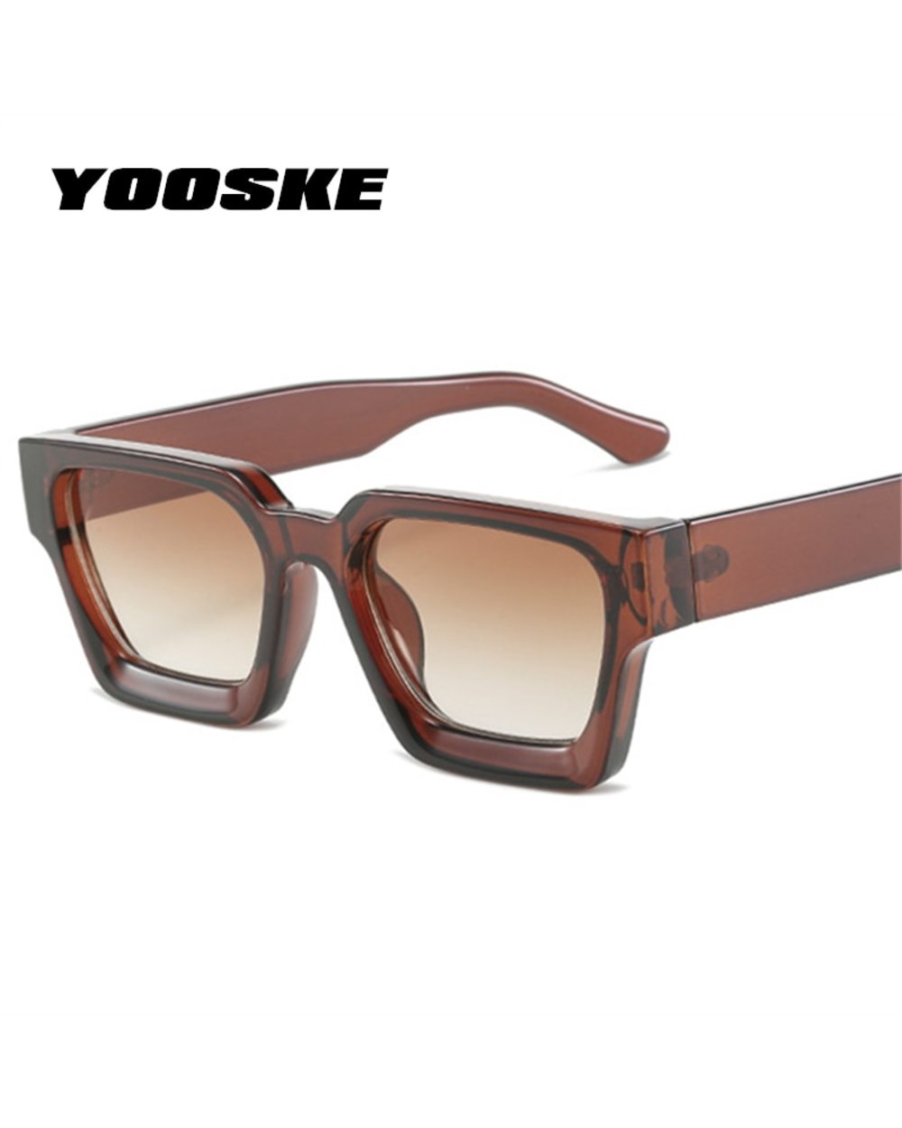 Yooske Vintage Small Square Sunglasses For Men Women Luxury Brand Designer Retro Sun Glasses Unisex Ins Popular Shades front-4