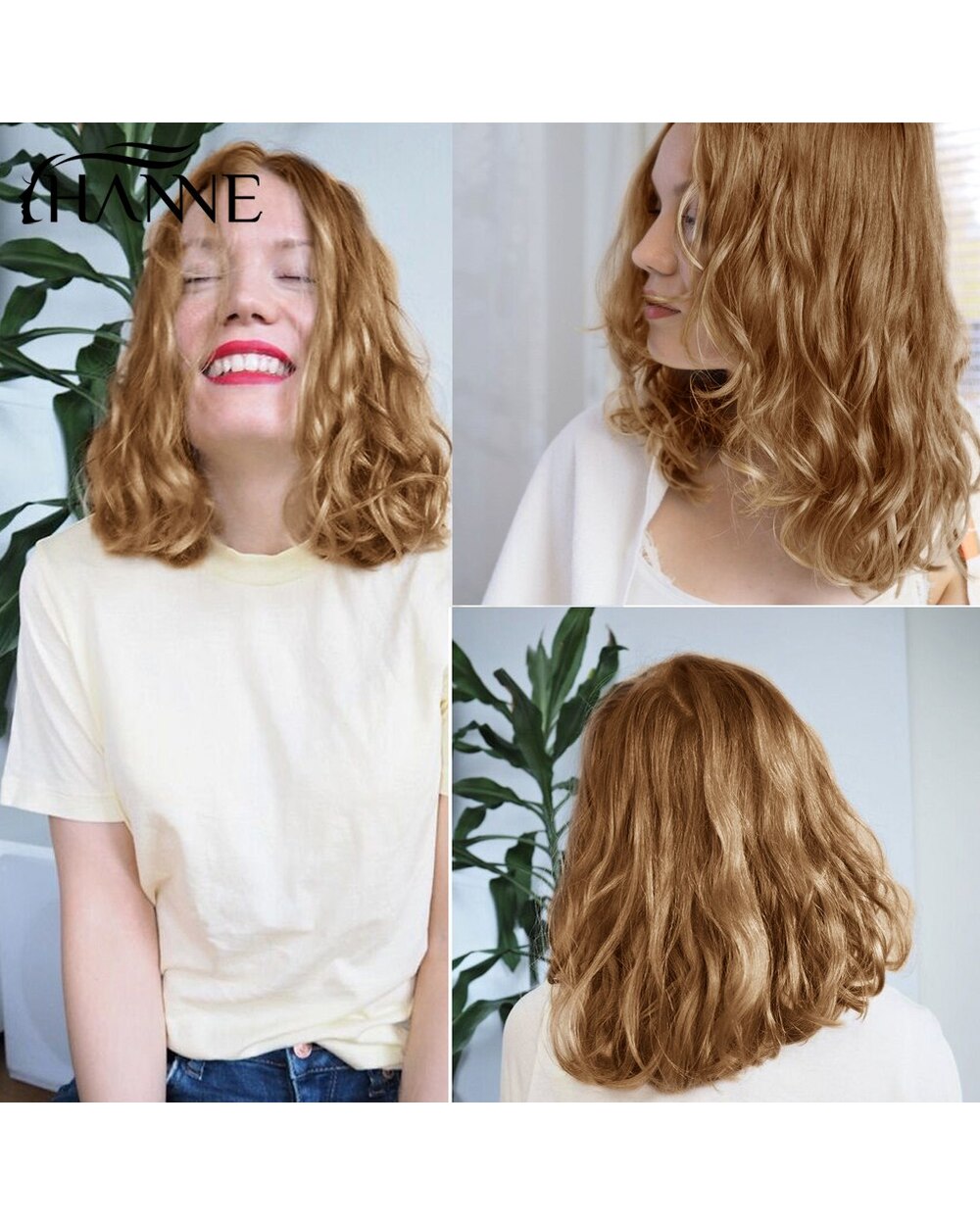 Short Lace Part Wigs For Women Human Hair Wig Natural Wave Brazilian Remy Natural Black 99j 30 Pre Plucked Bleached front-5